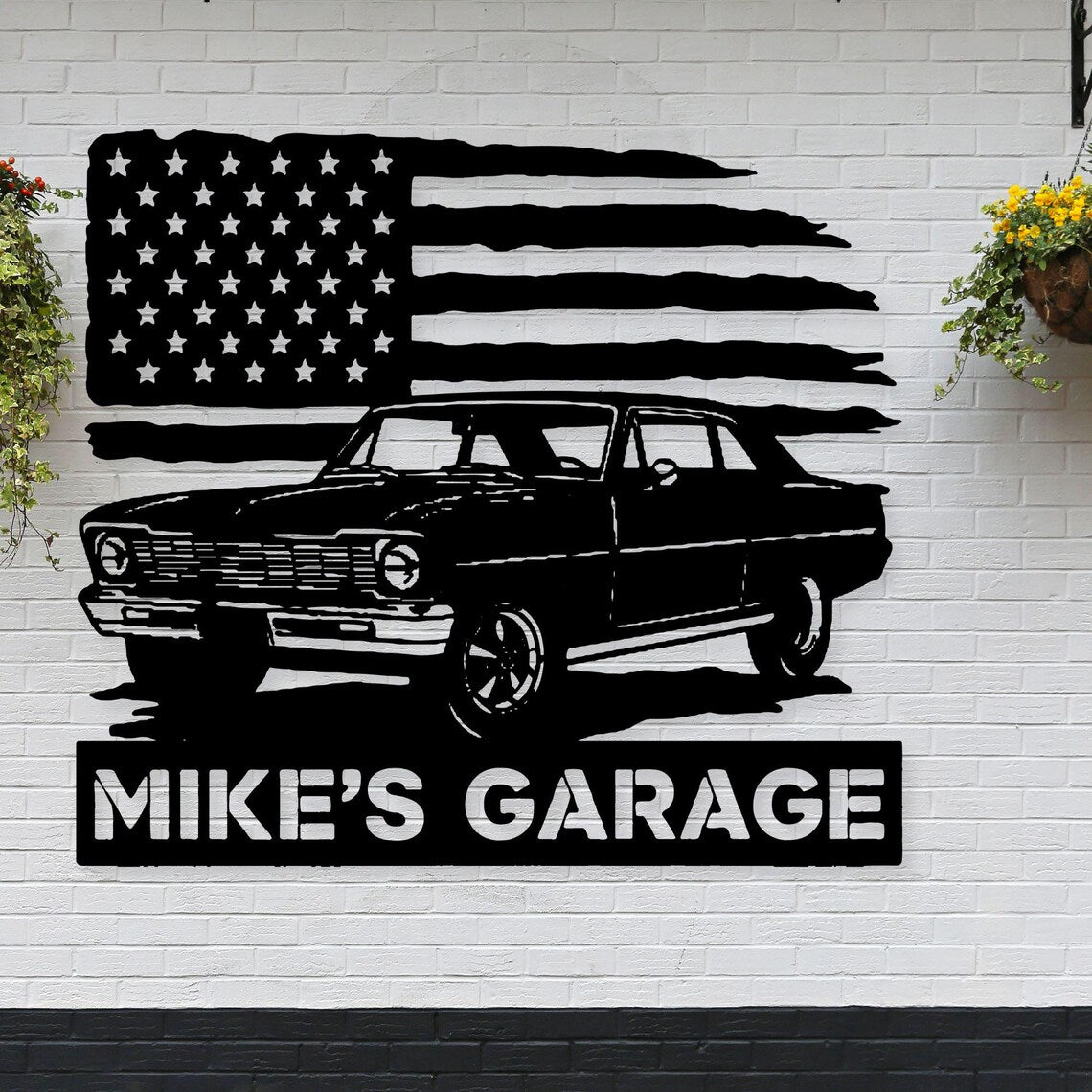 1967 Chevrolet Nova Super Sport Personalized Garage Sign - Custom Chevrolet Nova Sign