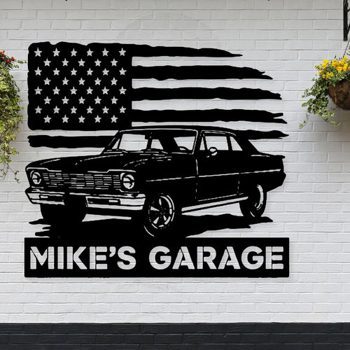 1967 Chevrolet Nova Super Sport Personalized Garage Sign - Custom Chevrolet Nova Sign
