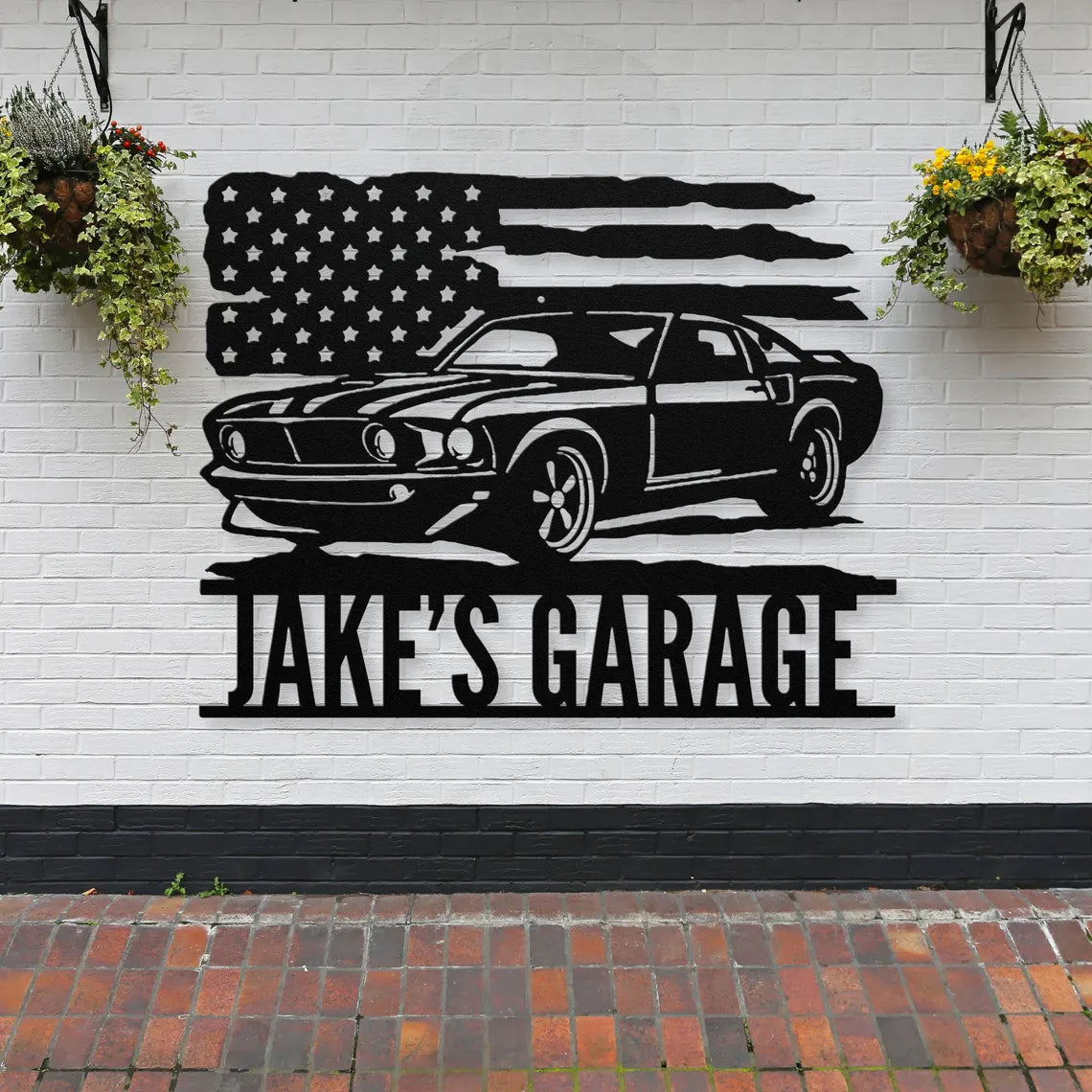 Custom 1969 Mustang Metal Garage Sign