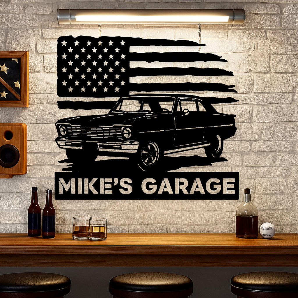 1967 Chevrolet Nova Super Sport Personalized Garage Sign - Custom Chevrolet Nova Sign