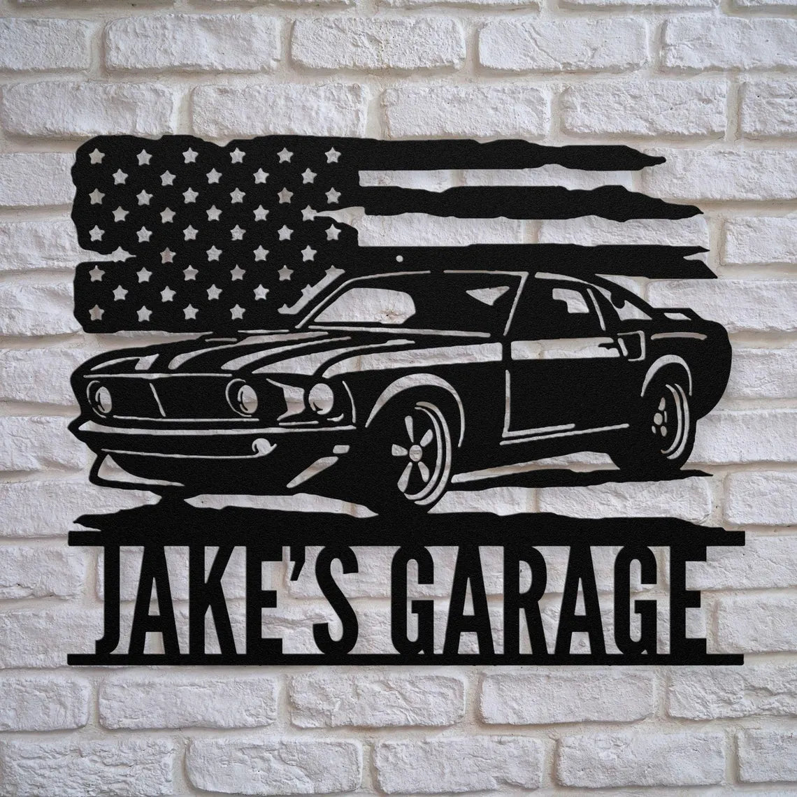 Custom 1969 Mustang Metal Garage Sign